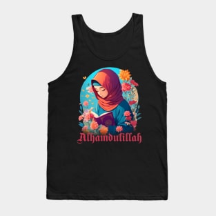 Hijab Girl (Reading Quran) Tank Top